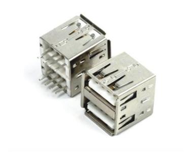 USB-AF180 ° double-layer plug short body