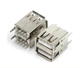 USB-AF180 ° double-layer plug-in board long right angle